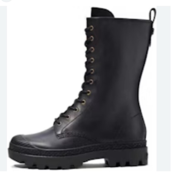 Coach Other - Coach CitySole Court Black Leather Combat Boots Lug Sole Men’s 8 New